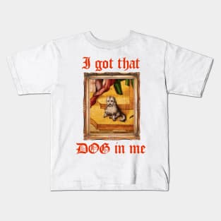 I Got That Medieval Dog In Me Kids T-Shirt